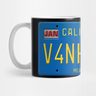 V4N H4L3N - Mean Street License Plate Mug